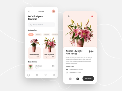 鲜花移动应用(Flowers Mobile App)