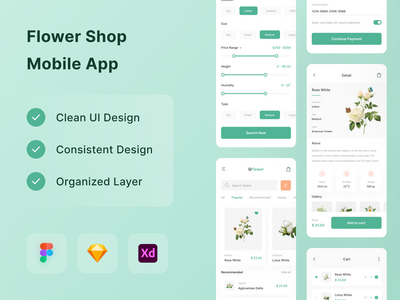 花店手机应用程式(Flower Shop Mobile App)