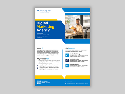 企业传单设计模板(Corporate Flyer design template)