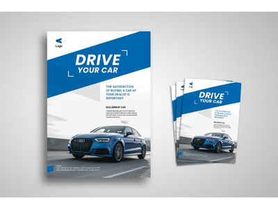 传单模板经销商汽车代理(Flyer Template Dealership Car Agency)