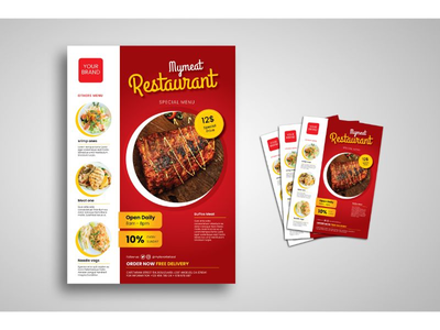 传单模板餐厅食品(Flyer Template Restaurant Food)
