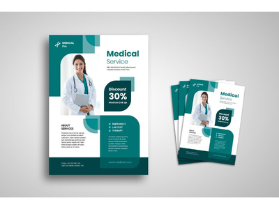 传单模板体检服务(Flyer Template Medical Check Up Service)