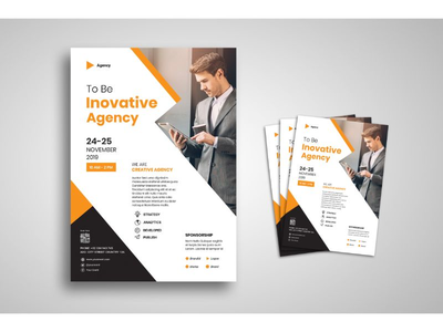 传单模板创新机构推广(Flyer Template Innovation Agency Promotion)