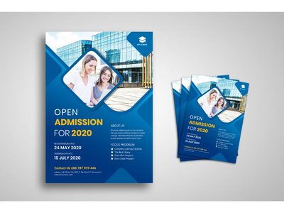 传单模板大学入学促销(Flyer Template College Admission Promotion)