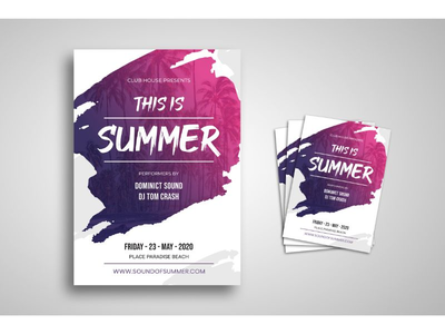 传单模板 夏天的声音(Flyer Template Sound of Summer)
