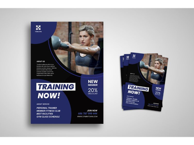 传单模板体育训练俱乐部(Flyer Template Sports Training Club)