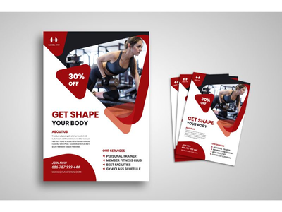 传单模板健身和私人教练(Flyer Template Fitness & Personal Trainer)