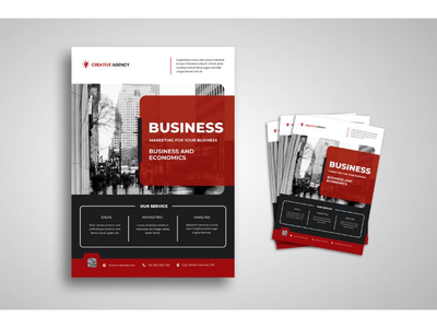 传单模板业务营销服务(Flyer Template  Business Marketing Service)