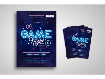 传单模板游戏之夜(Flyer Template Game Night)