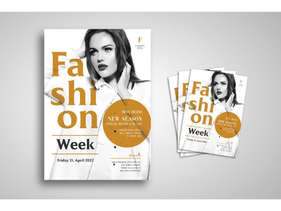 传单模板时装周秀(Flyer Template Fashion Week Show)