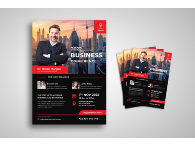 传单模板商务会议(Flyer Template Business Conference)