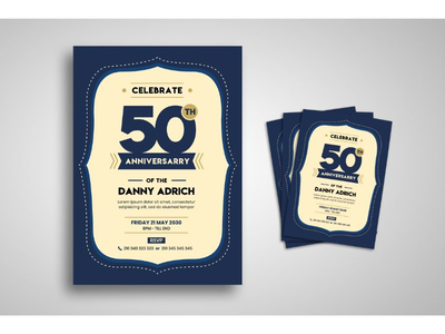 传单模板庆祝周年(Flyer Template Celebrate Anniversary)