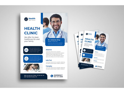 传单模板健康诊所(Flyer Template Health Clinic)