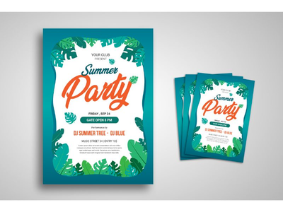 传单模板夏日派对(Flyer Template Summer Party)
