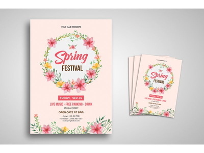 传单模板春节经典(Flyer Template Spring Festival Classic)