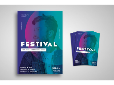 传单模板节日音乐现场(Flyer Template Festival Music Live)