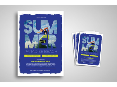 传单模板夏日天堂(Flyer Template Summer Paradise)