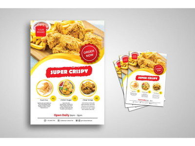 传单模板西式快餐(Flyer Template Western Fast Food)