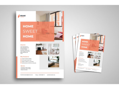 传单模板甜蜜的家促销(Flyer Template Sweet Home Promotion)