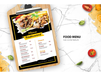 食物菜单模板(Food Menu Templates)