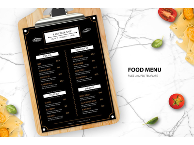 食物菜单模板(Food Menu Templates)