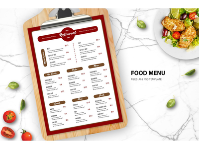 食物菜单模板(Food Menu Templates)