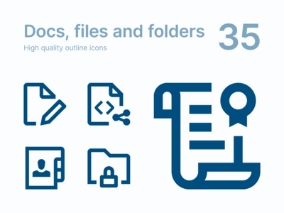 文件和文件夹图标(Files and Folders icons)