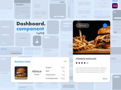 仪表板组件 - 食品(Dashboard Components - Food)