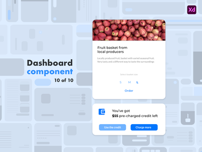 仪表板组件 - 食品(Dashboard Components - Food)