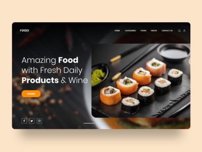 食品配送网页设计(Food Delivery Web Design)
