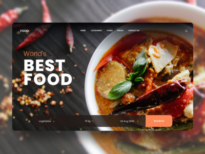 食物网页 UI 设计(Food Web UI Design)