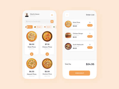 快餐应用概念(Fast Food App Concept)