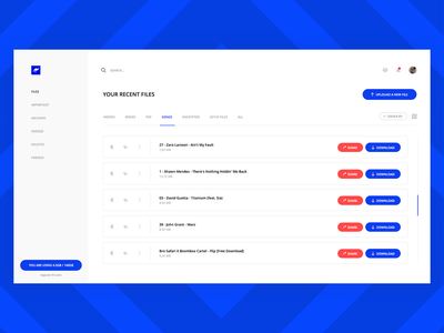 文件上传管理器仪表板(File Upload Manager dashboard)