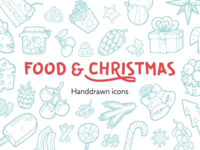 212 食物和圣诞节手绘(212 Food and Christmas Handdrawn)