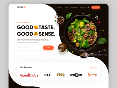 食物和食谱标题(Food and Recipes Header)