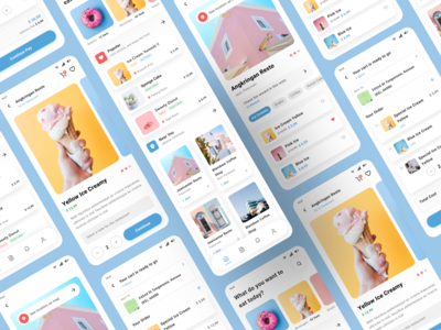 电子商务食品配送应用程序 - 移动设计(Ecommerce Food Delivery App - Mobile Design)