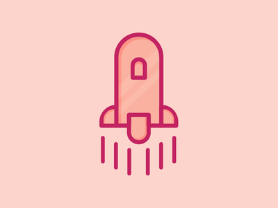 填充火箭启动图标(Filled Rocket Startup Icon)