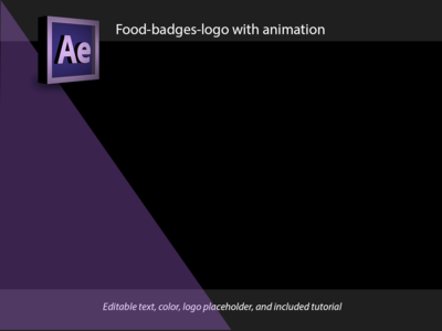 动画标志食品品牌概念(Animation logo food branding Concept)