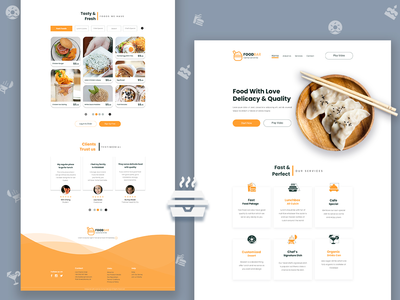 FOODBAR - 餐厅登陆页面(FOODBAR - Restaurant Landing Page)