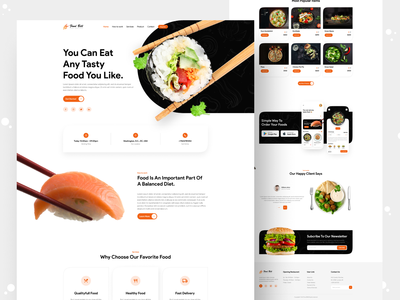 食品账单 - 食品登陆页面(Food Bill - Food Landing Page)