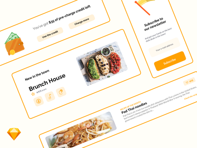 食品订购 UI 组件(Food Ordering UI Components)