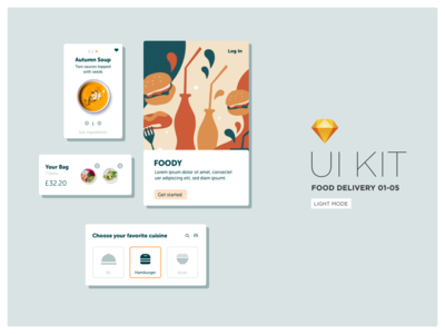 送餐 UI 套件(Food Delivery UI Kit)