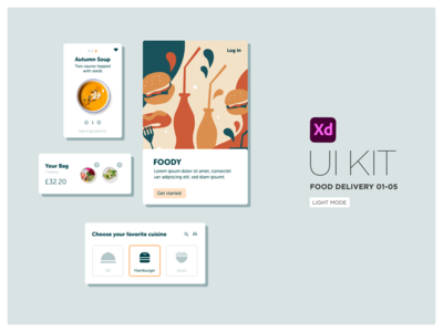 送餐 UI 套件(Food Delivery UI Kit)