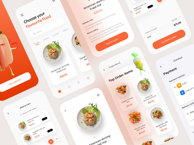 送餐应用程序设计套件(Food Delivery App Design Kit)