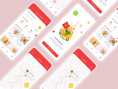 送餐应用程序用户界面(Food Delivery App UI)