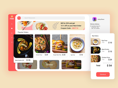 送餐仪表板(Food Delivery Dashboard)