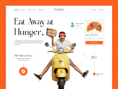 送餐登陆页面(Food Delivery Landing Page)