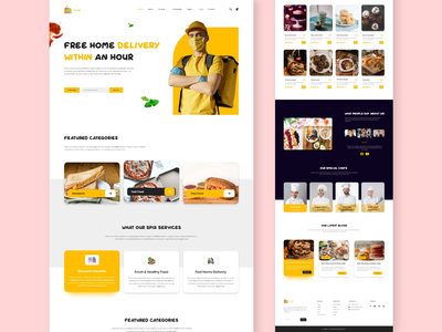 送餐登陆页面(Food Delivery Landing Page)