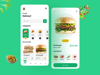 送餐移动应用程序(Food Delivery Mobile App)