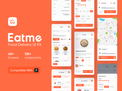 送餐 iOS UI 套件（演示版）(Food Delivery iOS UI Kit (Demo Version))